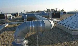 Système de climatisation dans l'industrie.